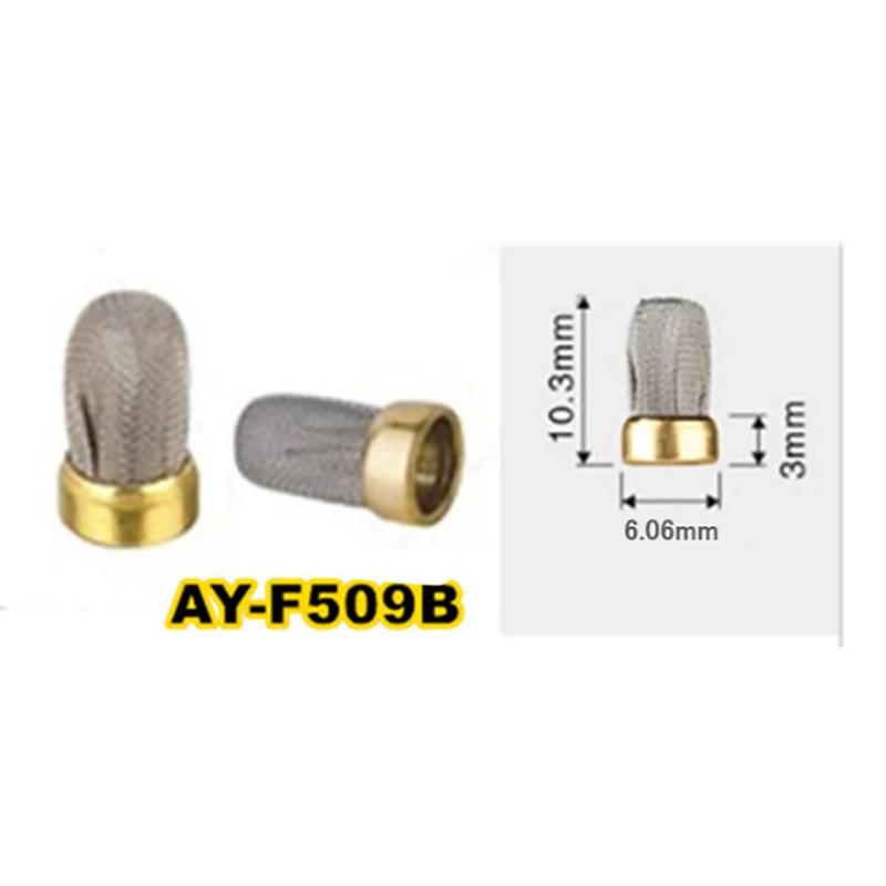 

100pcs Metal Micro Filter 10.3*6.06*3mm for Unviersal Fuel Injector Repair Kits (AY-F509B) Replacement Parts Accessories 100pcs
