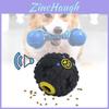 Durable Black Chew And Squeak Toy Ball For Dogs Promoting Healthy Teeth And Engaging Play