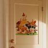 Cartoon Farm Animals Wall Sticker PVC Self-Adhesive Removable for Kitchen Bedroom Living Room Background Wall Home Decor Art
