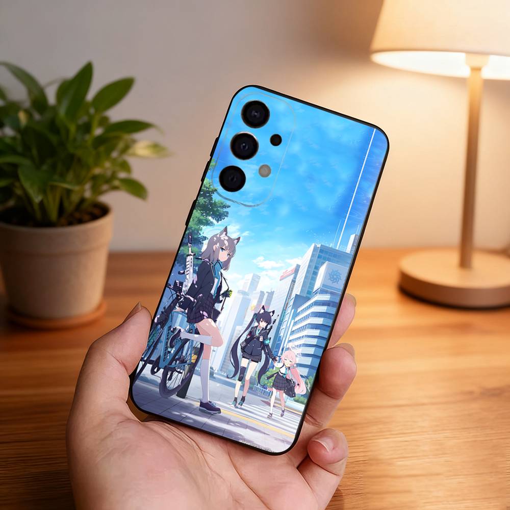 Blue Archive Game Phone Case For Samsung S25,S24,S21,S22,S23,S30,Ultra,S20,Plus,Fe,Lite,5G Black Cover