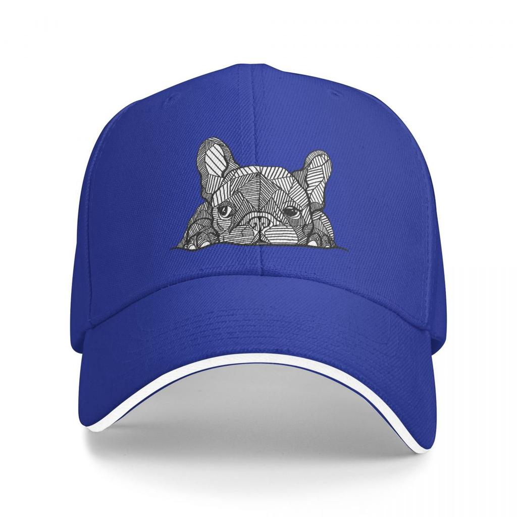 Puppy French Bulldog Frenchie Dog Washed Unisex's Baseball Cap Cycling Trucker Snapback Caps Dad Hat Golf Hats