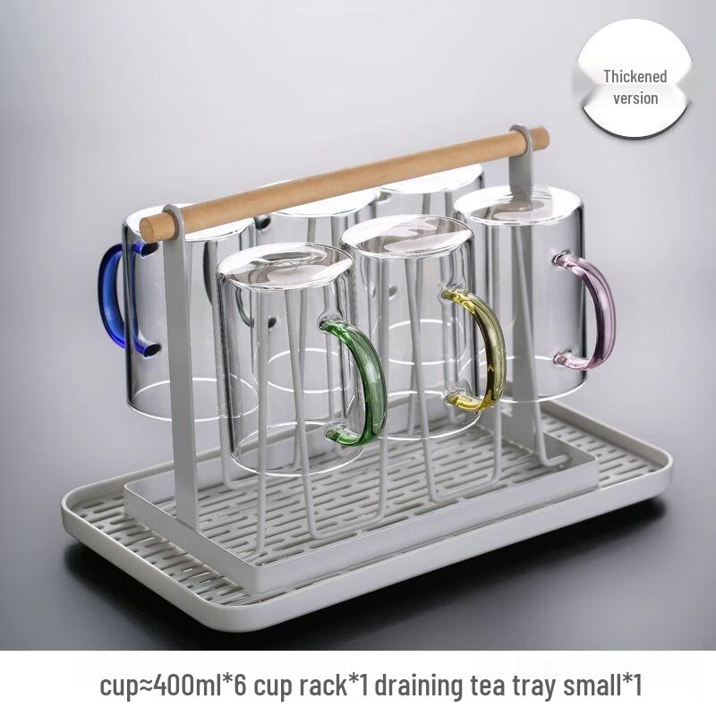 Jiakangming Heat-Resistant Glass Mug with Handle