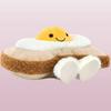 JELLYCAT Easter series fun omelette toast cute doll plush doll sitting height 9cm high