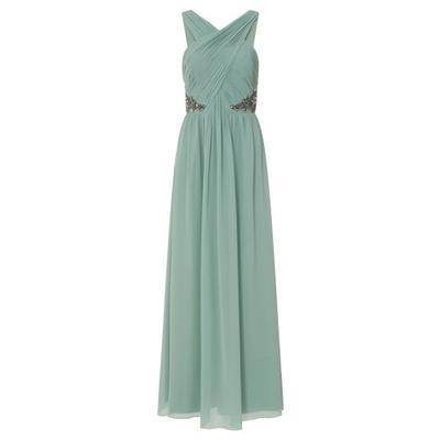 Womens/Ladies Ruched Pleated Maxi Dress