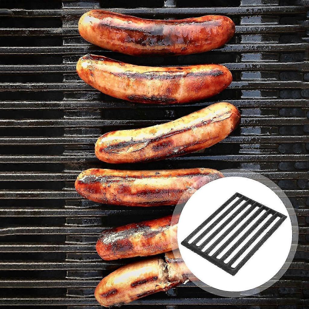 Fire Grate Metal Firewood Stove Channel Grate Thickened Fireplace Grate for Wood Burning Stove Insert