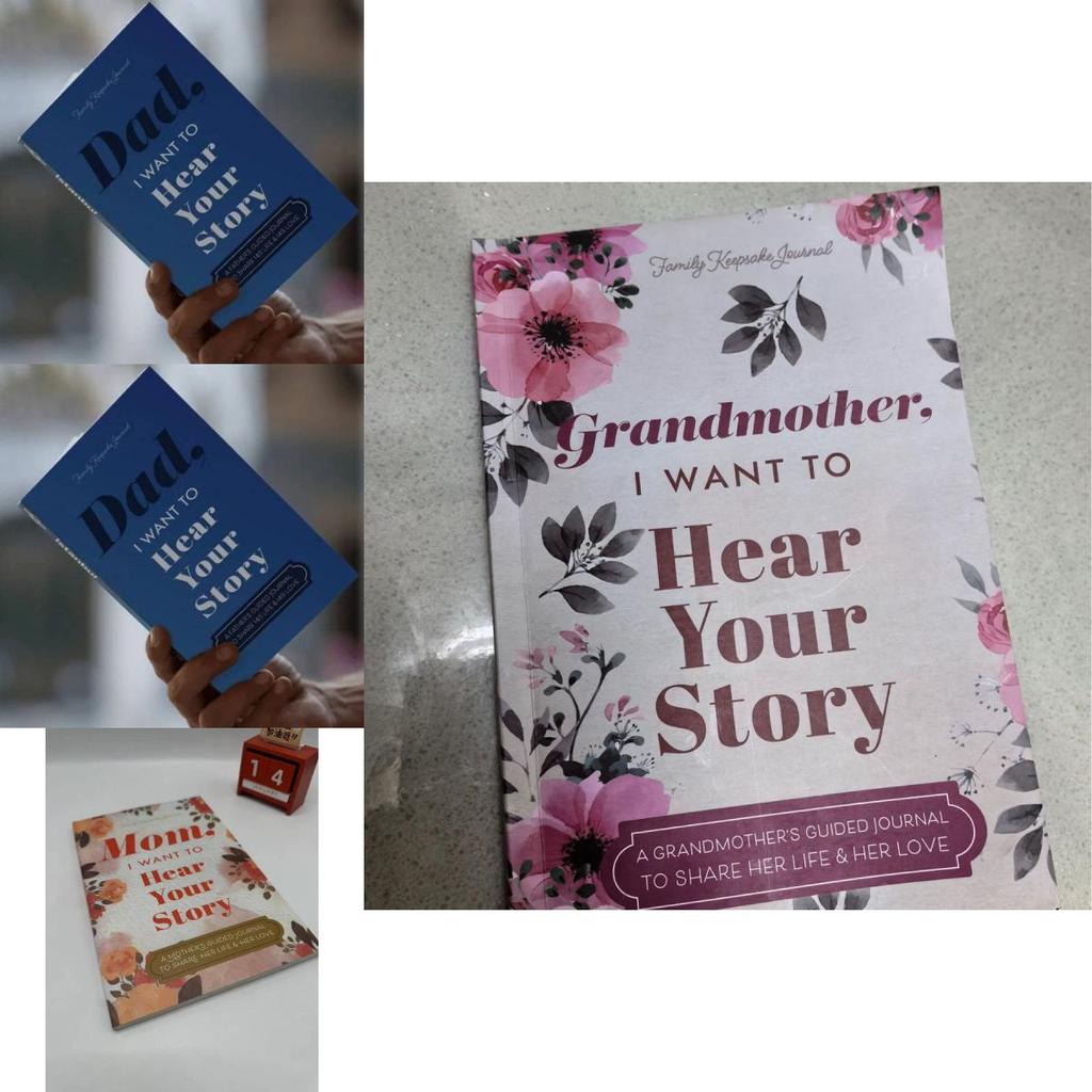 Vintage Inspired Dad I Want To Hear Your Story Heirloom Notebook Perfect For Keepsakes