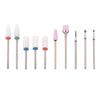 Nail Drill Bit Set Tungsten Steel Drill Bits Mini Cleaning Brushes for Nail Prep Cuticle Nail Gel