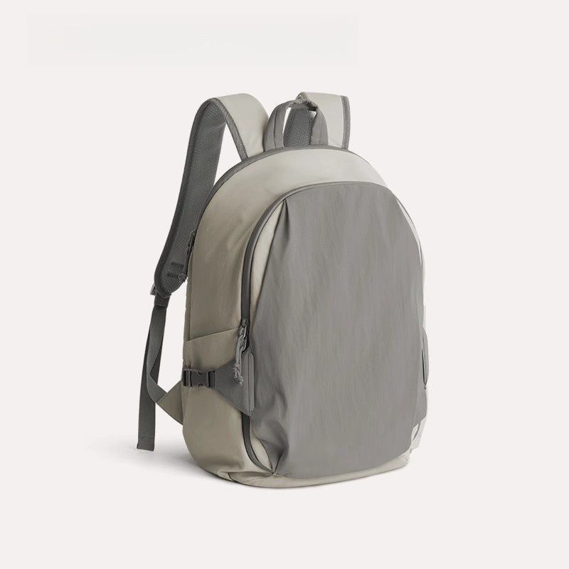 Laptop Backpack Nylon Splash-proof Fashion Simple Office Lady High-Capacity Backpack Unisex серый