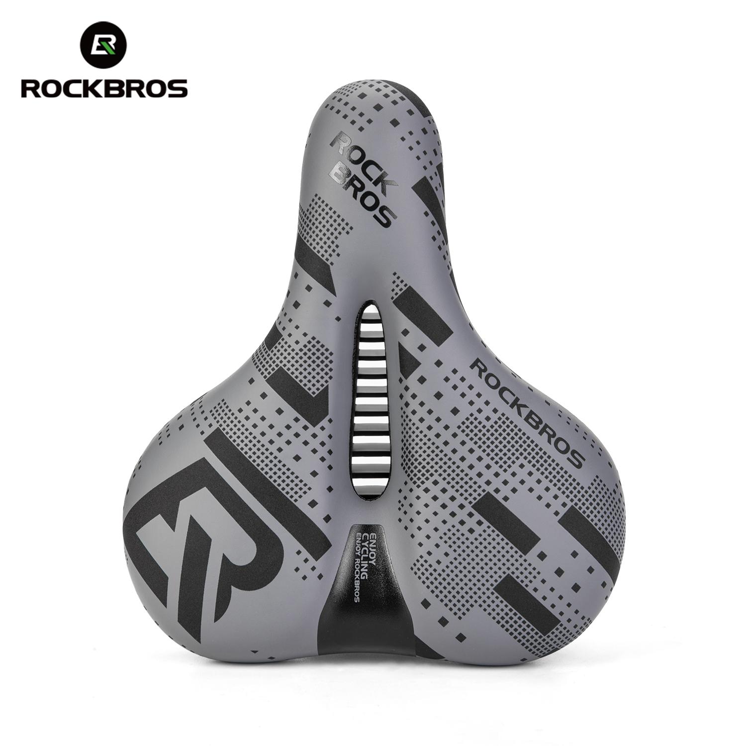 ROCKBROS Велосипедное Седло Удобная Амортизирующая Подушка Спортивное Удобное Велосипедное Седло Полое Дышащее Подушка из Искусственной Кожи PU