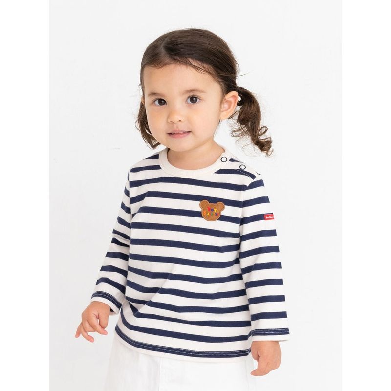 Mk Boys and Girls Long Sleeve T-shirt Summer and Autumn Clothes 2023 New Arrival Kids Cotton Base Shirt Stripes Casual Tops Children's Clothing