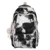 Schoolbag New Alphabet Embroidery Backpack Men's and Women's Versatile Fashion Tie-Dyeing Student School Bag Large Capacity Casual Computer Backpack