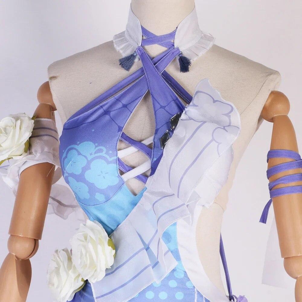 Game Raiden Mei Cosplay Costume Anime Game  Impact 3 Costume Sweet Nifty Lovely Dress Halloween Party Role Play Clothes