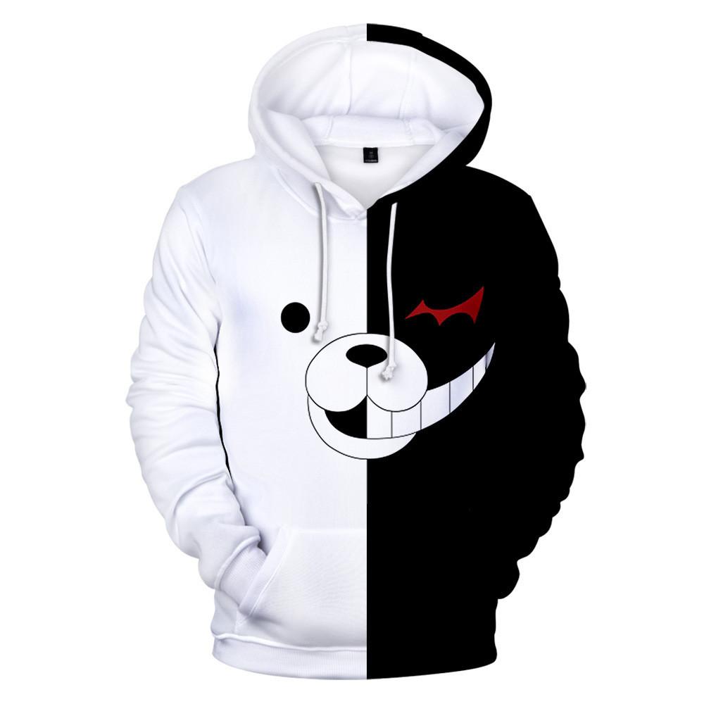 3 To 14 Years Kids Hoodie Danganronpa Monokuma 3d Printed Boy/girls Hoodies Dangan Ronpa Cartoon Sweatshirt Children Pullover