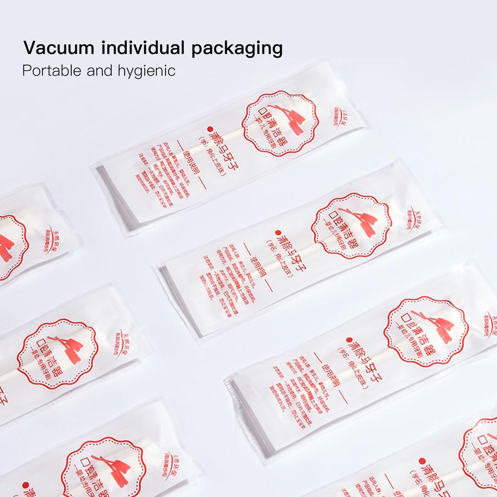 30pcs / Box Baby Oral Cleaner Disposable Gauze Infant Tongue Cleaning Toothbrush