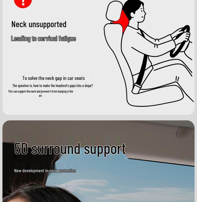 Sports Car Headrest Neck Support for Mercedes-Benz, BMW, Tesla SUV/MPV AITO