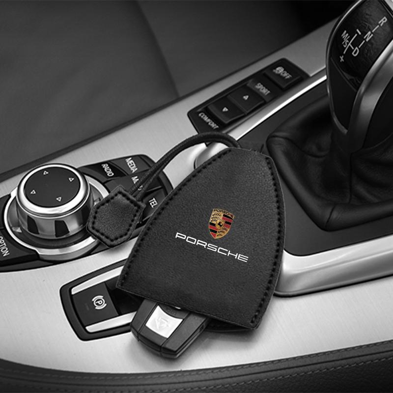 1Pcs Car Key Protection Shell Bag Car Key Case Cover Car Keychain For Porsche Boxster Cayenne Panamera Macan Cayman 911 918 996 917