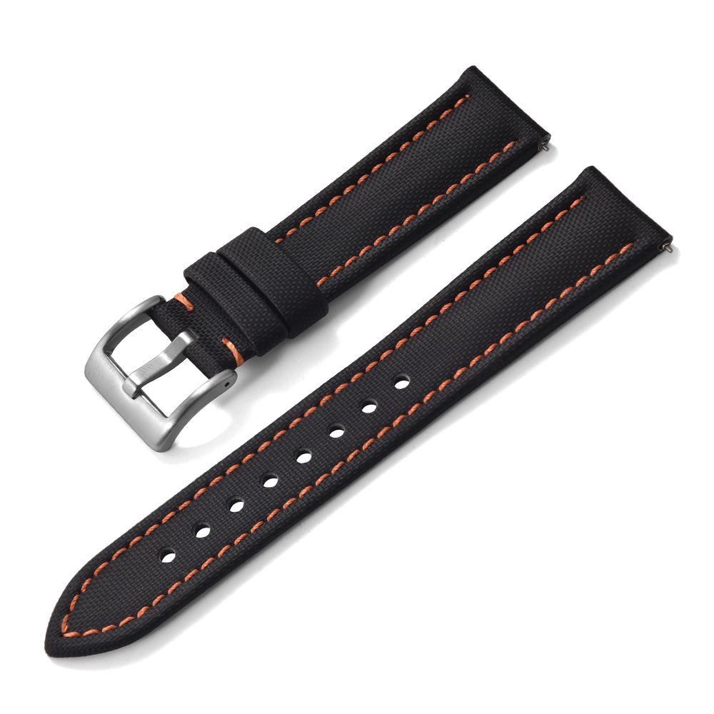 

Waterproof Sailcloth Watch Band Premium Sailcloth Strap 18mm 20mm 22mm Durable Nylon Quick Release Bracelet 20mm 22mm Wristbelt 22mm&Rose Gold Buckle