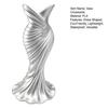 DYS 3D Printed Evening Gown Shaped Vase, Elegant Dress Sculpture Flower Pot, Minimalist Home Ornament for Entryway Side Cabinet