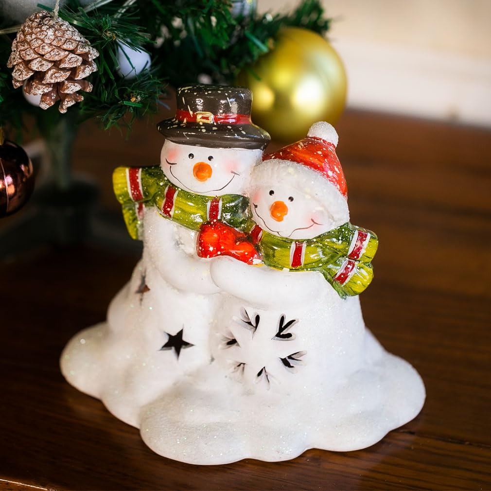 Santa Snowman LED Light Mascot White Day Stylish Garden Ornament [Fancy] sn-04 Decoration, Gift, Sparkling, Glowing, Cute, Figurine,