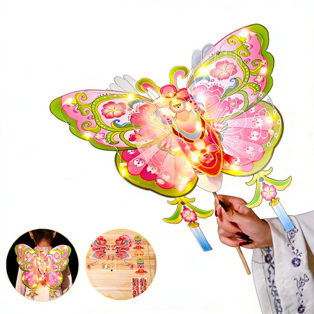 Handmade Mid-Autumn Festival Lantern DIY Luminous Paper Children s Handheld Lantern DIY Material Bag Luminous Paper