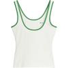 adidas Originals X Sporty & Rich Collaboration SS25 Fashion Soft Comfortable Skin-Friendly Sleeveless Sports Vest Women Tops JL7202