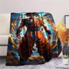 1PC Dragon Ball Super Patterned Flannel Blanket Suitable For All Seasons For Home Decor Warmth And Comfort Gifts Holiday Present