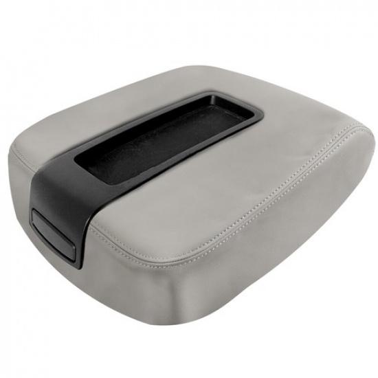 

Car Armrest Cover Pad Center Console Leather For Chevy Tahoe Suburban 1500 Gray