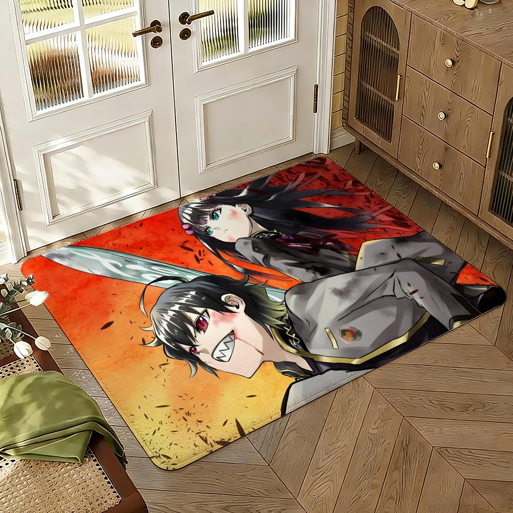 Twin Star Exorcists Floor Mat Soft Thickened Absorbent Non-Slip Bedroom Living Room Door Mat Home Decor Flannel Rugs