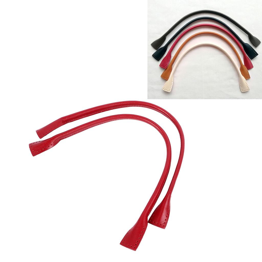 1 Pairs Leather   Bag Handles Cowhide Bag Handles Replacement for Handbag Briefcases Shoulder Bags