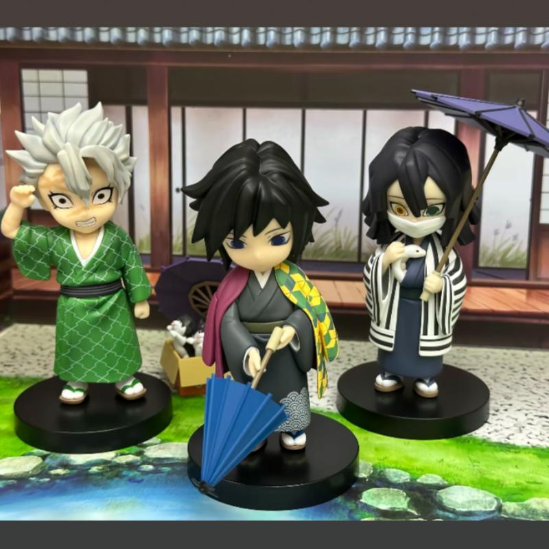 Genuine Demon Slayer Blind Box Figure Plum Rain Series Kochou Shinobu Tomioka Giyuu Kanroji Mitsuri Mystery Box Figure Toy Gift