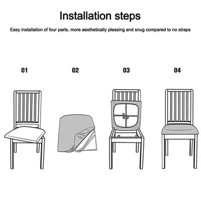 Waterproof Chair Seat Cover Washable Removable Seat Cushion Covers Stretch Anti-dirty Without Backrest Chair Protector
