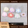 Cartoon Flower Embossed Buttons for Children's Pajamas, Doll Clothes, and Headwear Accessories