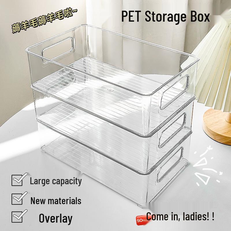 Acrylic Desktop Storage Box for Snacks, Skincare, Sundries, and Cosmetics