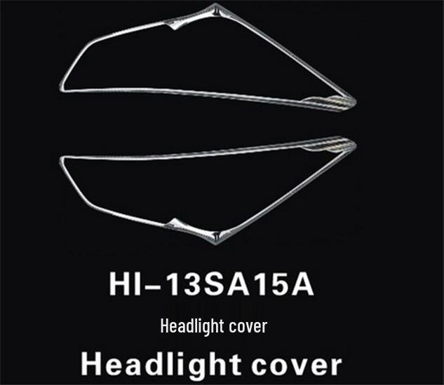 Hyundai Santa Fe IX45 Headlight & Fog Light Cover Stickers (2013-2016)