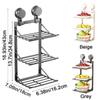 Punch-Free 3 Layers Foldable Storage Tray Suction Cup Food Sorting Tray  Side Dish