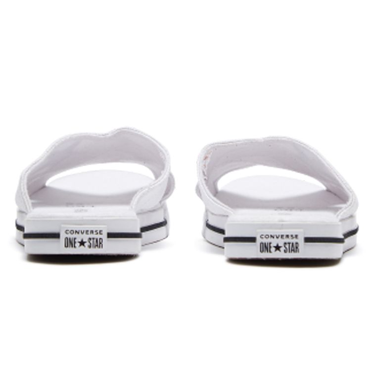 Converse One Star Slide Comfortable Casual Rubber Sole Slide Sandals Women Sandals White Black 565530C
