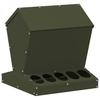 Chicken Feeder Olive Green 40 X 40 X 45 Cm Cold Rolled Steel