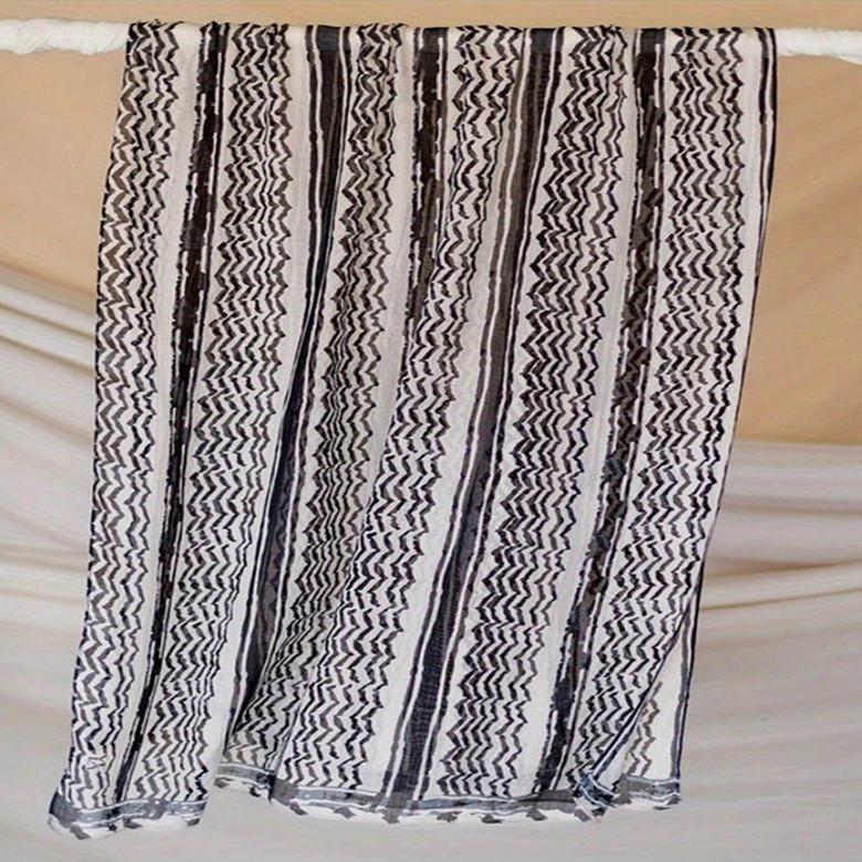 

Middle East Headscarf Polyester Print Summer Breathable Fashion Accessory For Women