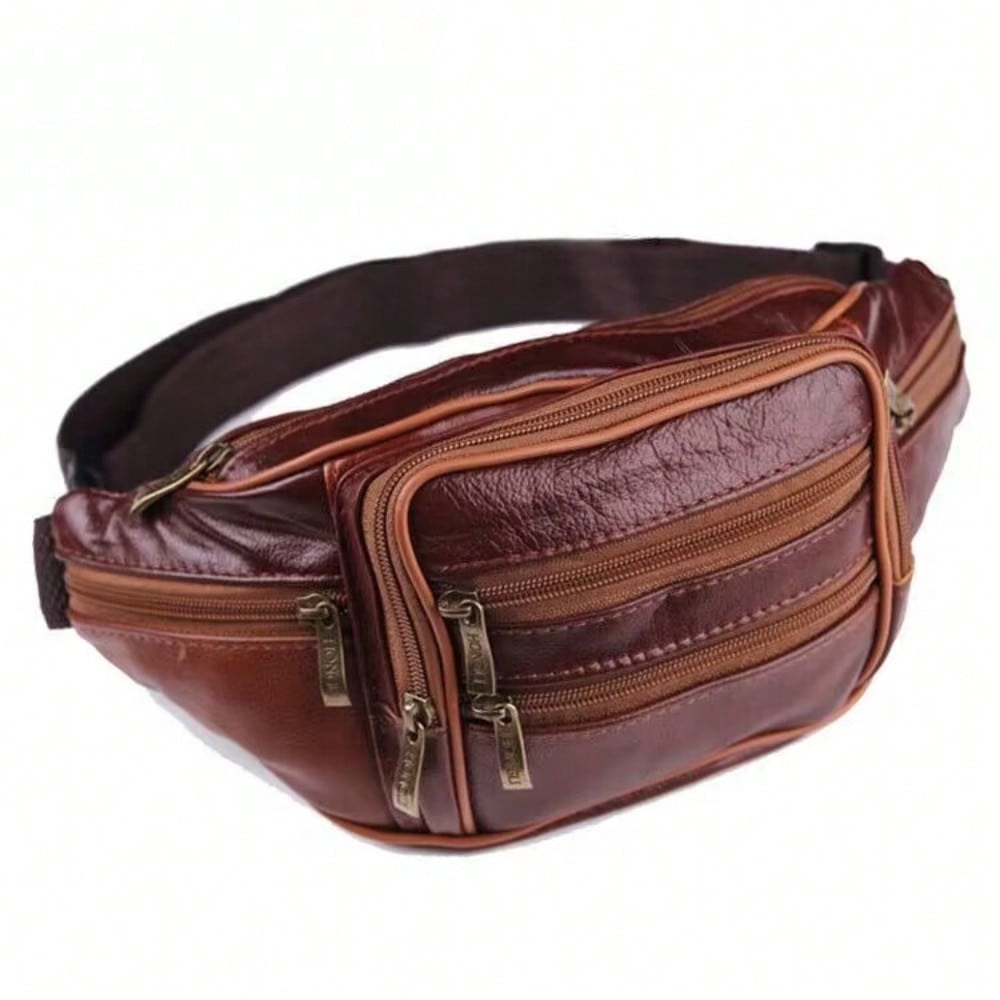 Sac banane homme, sac banane Sac banane imperméable multifonctionnel pour homme Sac pour téléphone portable Sac banane caissier d'affaires Portefeuille Sac à monnaie