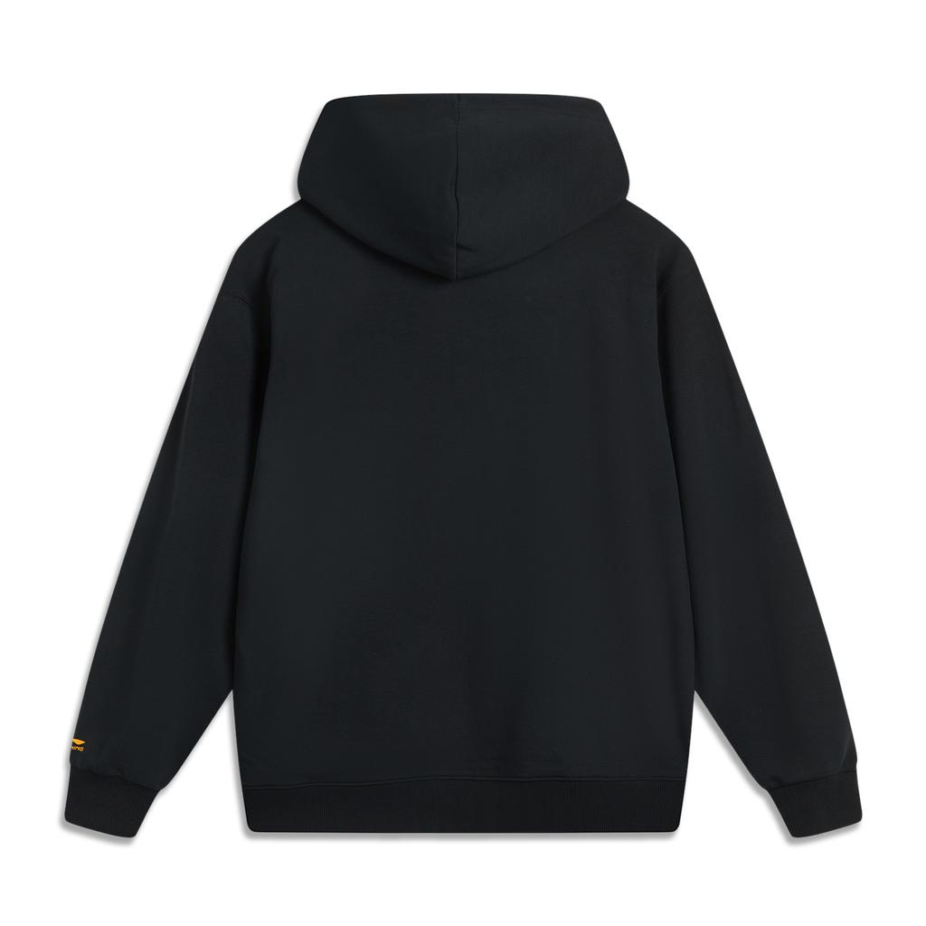 Li Ning Sports Lifestyle Series American High Street Retro Fashion Versatile Casual Simple Solid Color Hooded Pullover Sweatshirt AWDV355-1