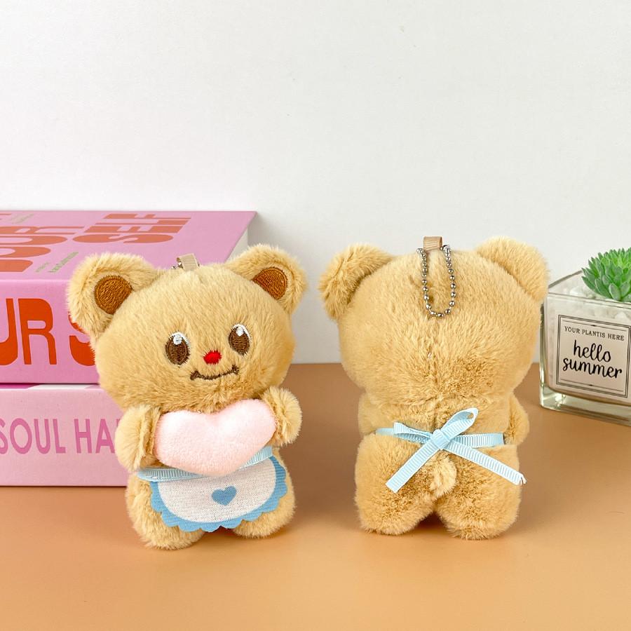 Plushie Bear Butter Keychain With Soft Pp Cotton For Valentines Day Gift