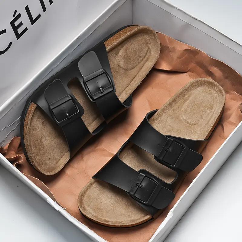 Fashion Men Summer Sandals Hollow Breathable Outdoor Anti-slip Beach Shoes Leisure Holiday Sandals Retro Comfortable Casual Women Slippe