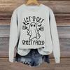 Halloween Sweatshirts For Women Cute Ghost Long Sleeve T Shirt Fashion Sweatshirt