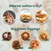 WM-25 Belgian Household Breakfast Machine Waffle Maker with Temperature Control Stainless Steel Electric Baking Pan