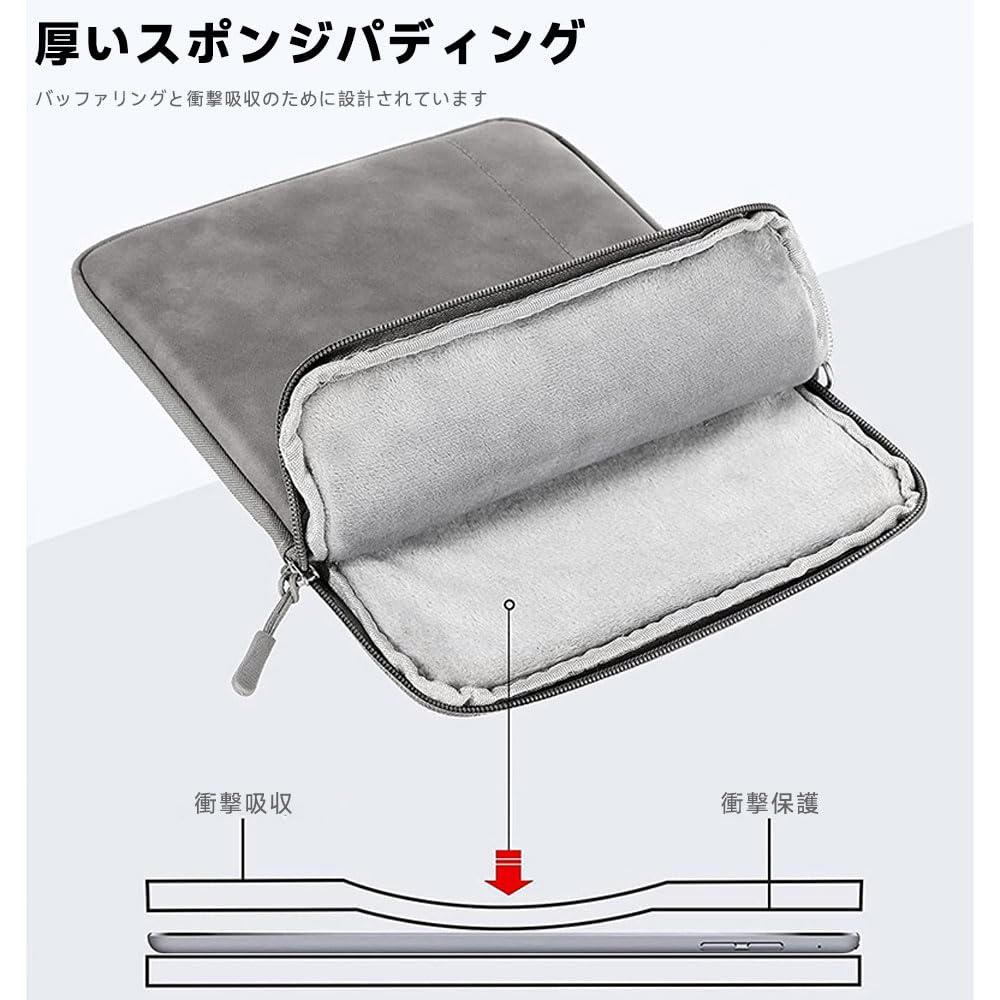 HVUYAL Case for XPPen Magic Note Pad, Lightweight, Shockproof, Waterproof Zippered Protective Bag (Gray)