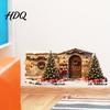 Winter Scene Wall Decals Christmas Snow House Sticker Removable Self-Adhesive Sticker Decal PVC Waterproof Decorative Decal for Holiday Party