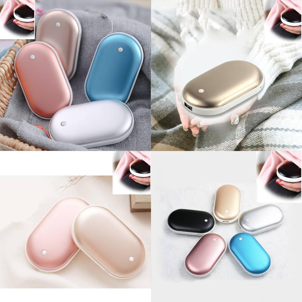 Premium USB Wiederaufladbarer Handwärmer mit doppelseitiger Heizfunktion und stilvollem Design