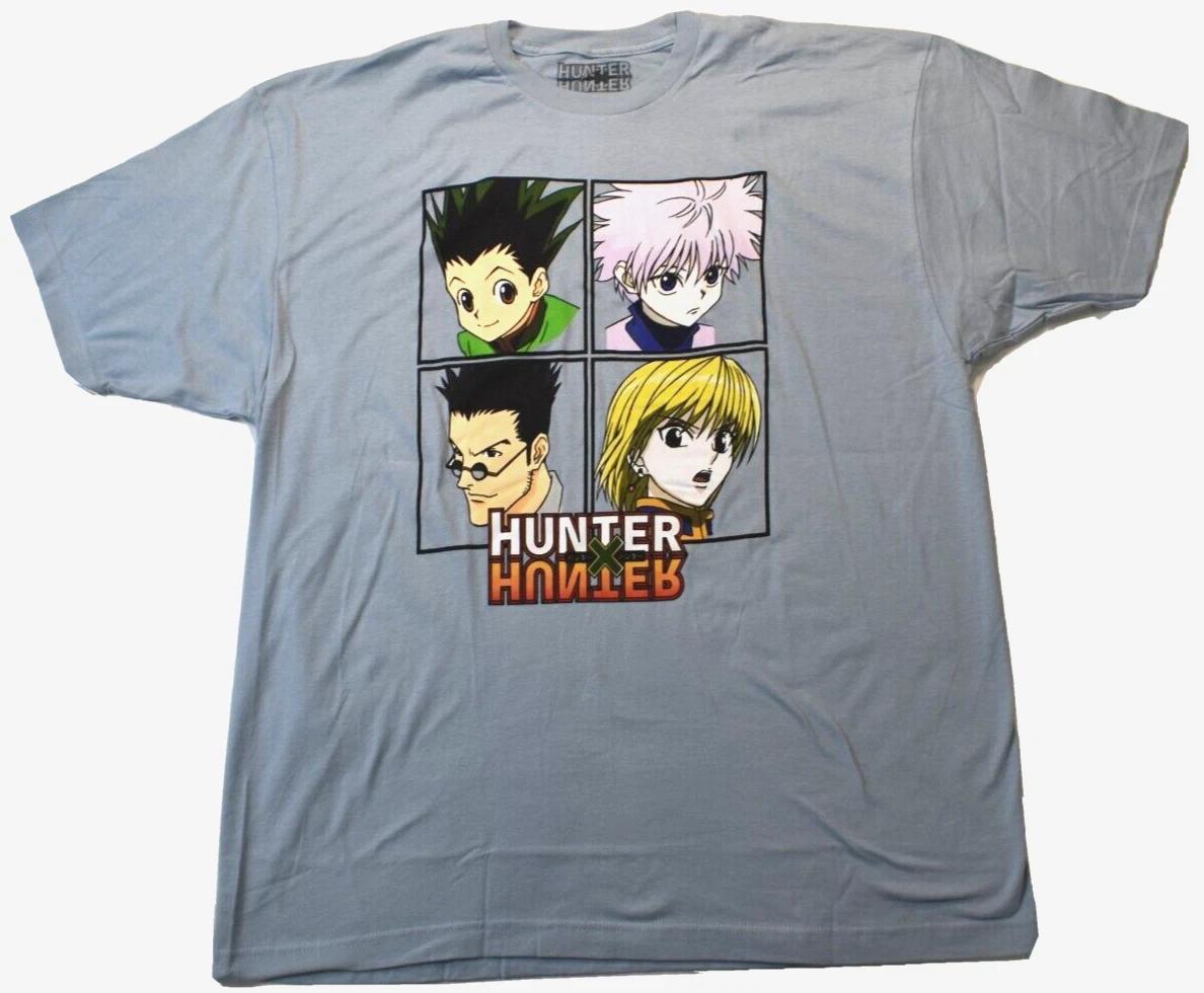 

Hunter x Hunter Mens Japanese Manga Graphic Light Blue Shirt NWT 2XL L