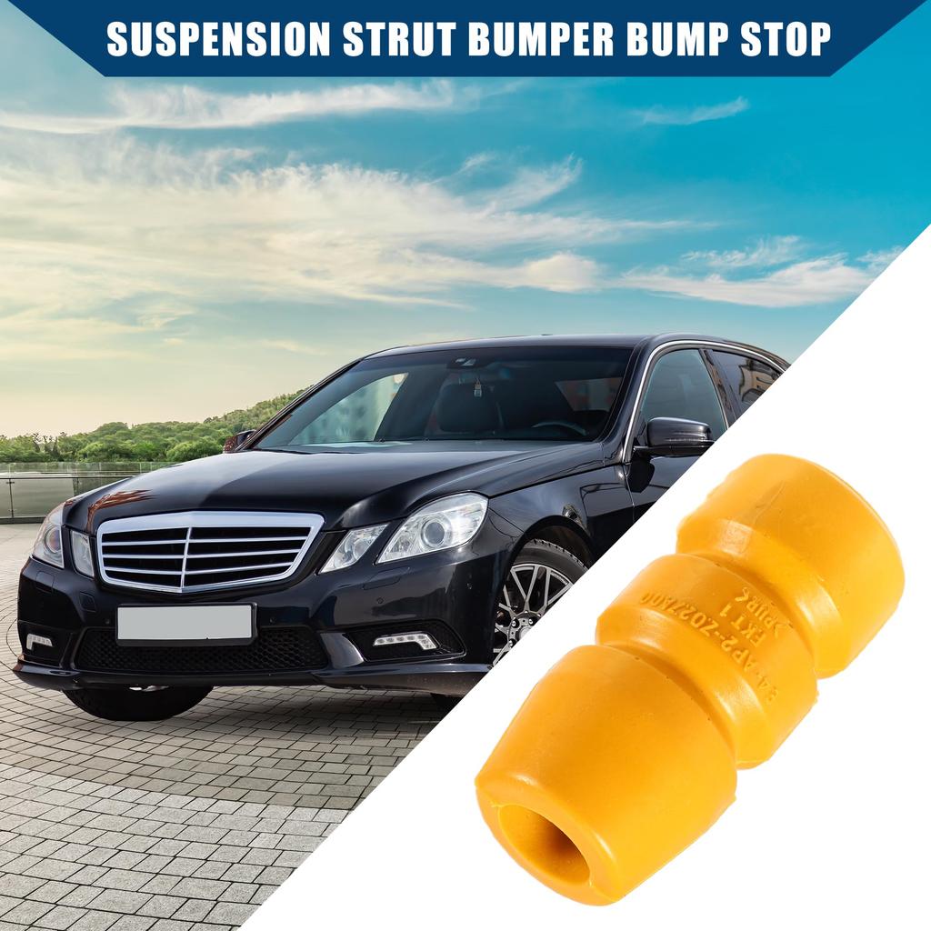 Hihaha Nej.A1153230644 Bakre Jance Stötfångare Gummianslag Bussning Kollisionsskydd Passar Mercedes-Benz 300 350 420 560 / Gul 2 st