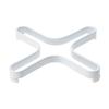 Yamazaki Jitsugyo Pot Mat, White, Approx. W13.5 X D13.5 X H2cm, Tower 2250